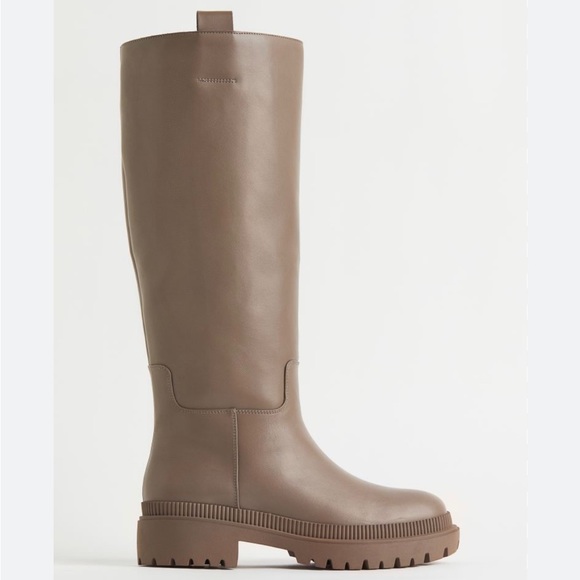 Knew High Boots in Taupe - Picture 1 of 16